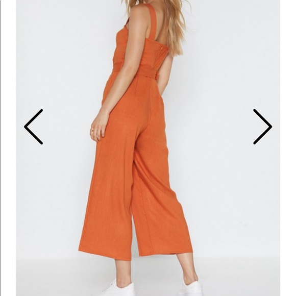 Nasty Gal Orange Jumpsuit - Picture 2 of 3